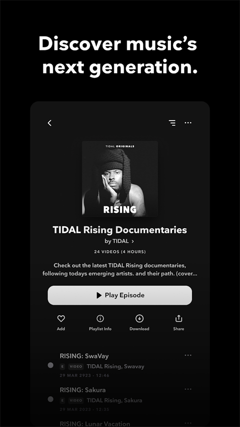 TIDAL潮汐音乐app中文版下载-TIDAL音乐官方正版TV版下载